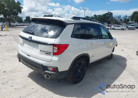 2025 Honda Passport Awd Black from USA, damaged, VIN 5FNYF8H84SB006012